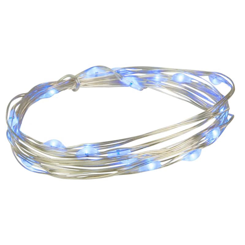 20-Count LED Micro Fairy Christmas Lights - 6ft Copper Wire