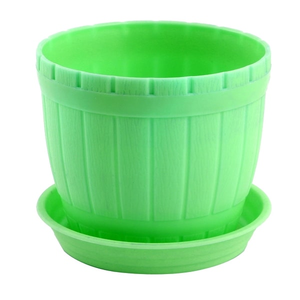 Office Plastic Desktop Adornment Plants Cactus Planting Pot Flowerpot Green