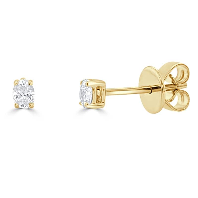 Joelle Collection Diamond Earrings 14K Gold - Yellow