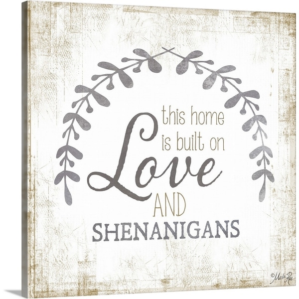 "Love and Shenanigans" Canvas Wall Art