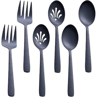 Matte Black Serving Utensil Set - 10.24 x 2.76 x 2.36 inches