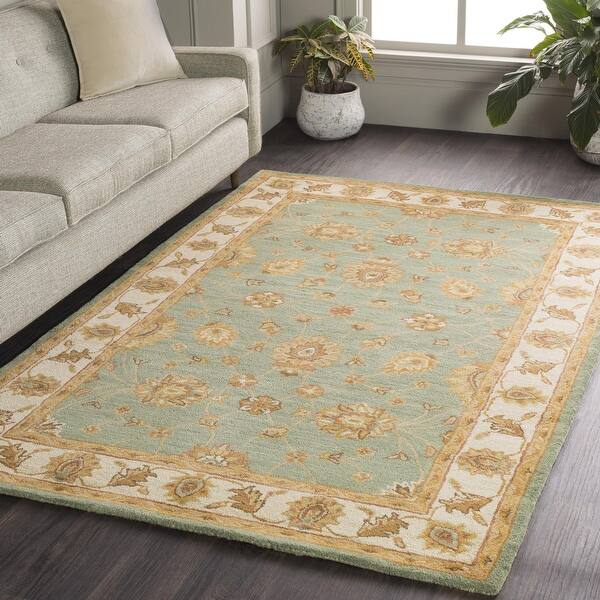 slide 2 of 29, Hand-Tufted Isamu Bordered Wool Rug