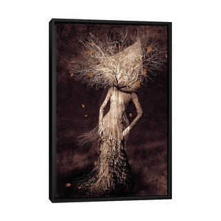 iCanvas "Dark Portrait In Autumn" by Viviana Gonzalez Framed Canvas Print