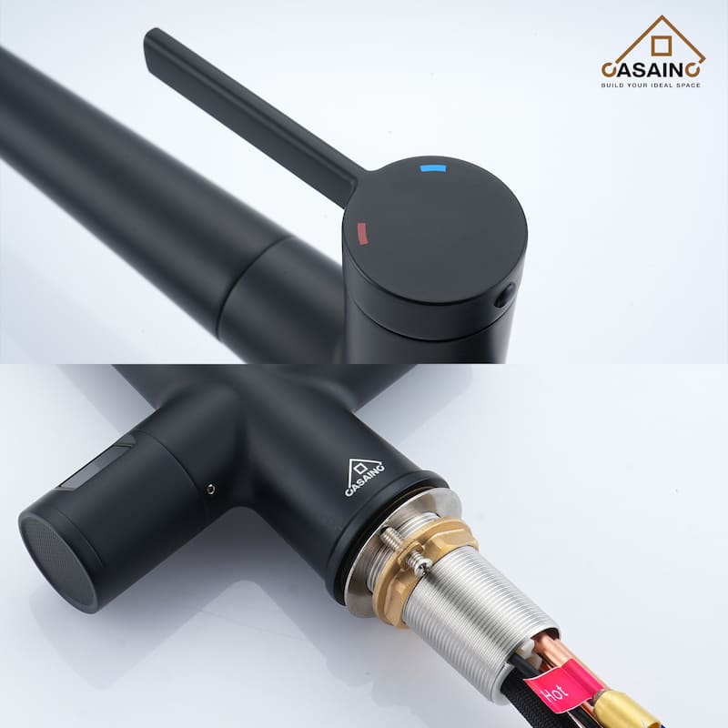 Single Handle Pull-Down Sprayer Kitchen Faucet