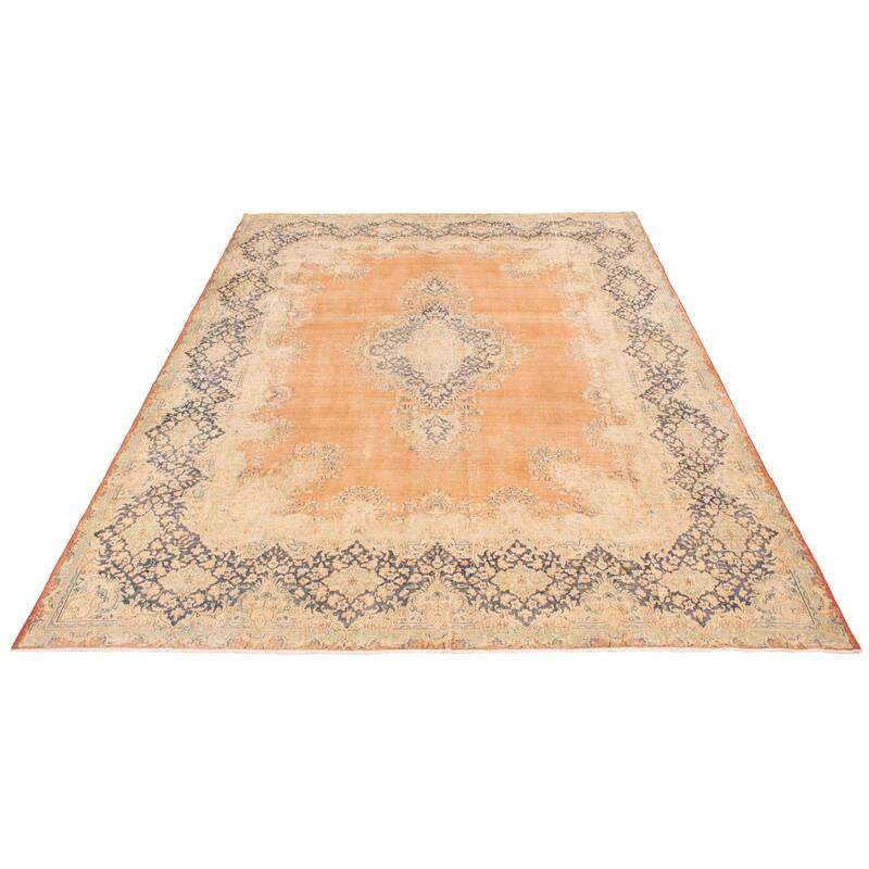 ECARPETGALLERY Hand-knotted Antalya Vintage Copper Wool Rug - 9'7 x 12'11