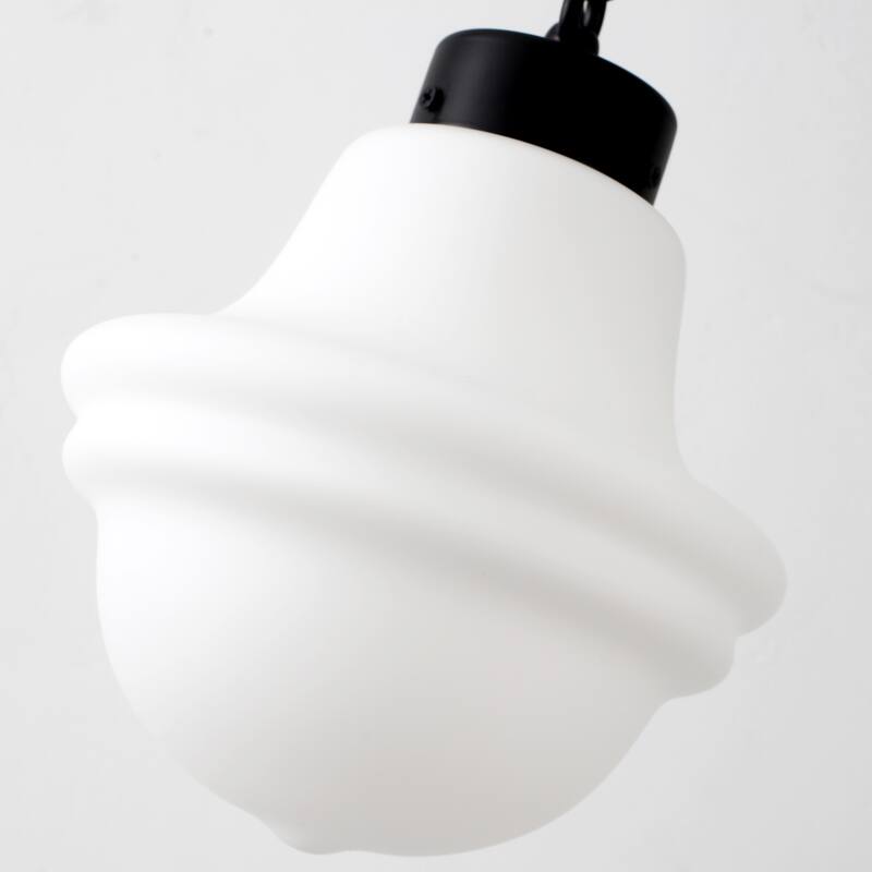 1- Light 8.26'' Wide Dimmable White Milk Glass Pendant