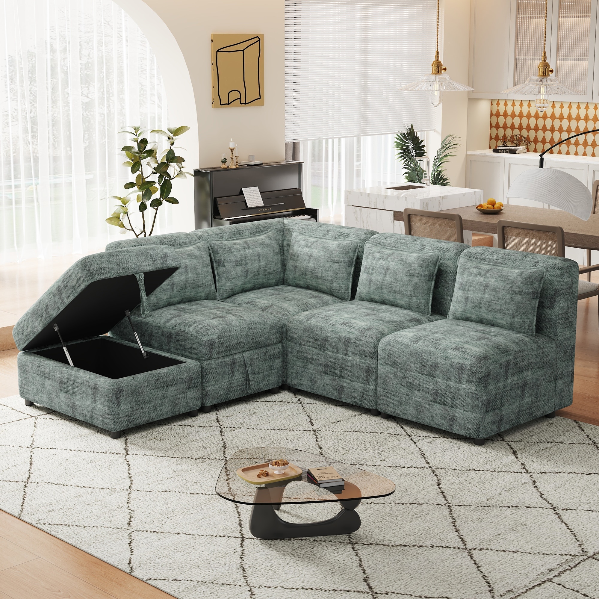 5 seater modular lounge online