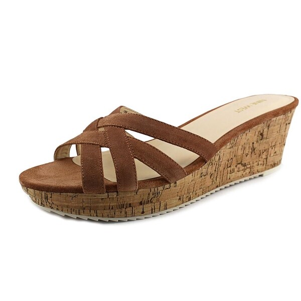 Nine West Caserta Open Toe Suede Wedge Sandal