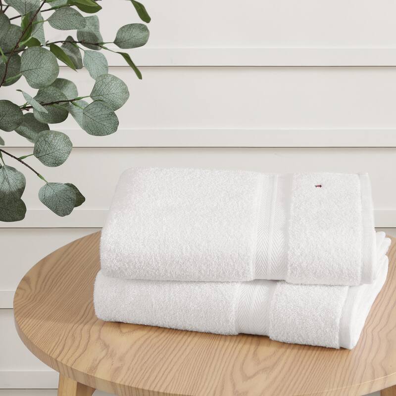 Tommy Hilfiger Modern American Cotton 2 Piece Bath Towel Set - 2 Piece