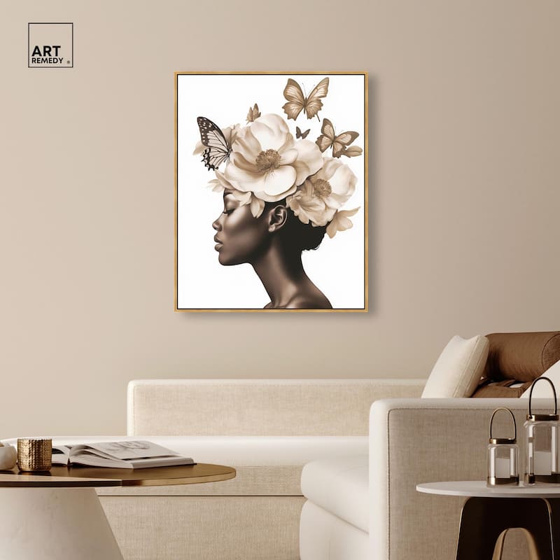 In Her Thoughts I Canvas by Art Remedy