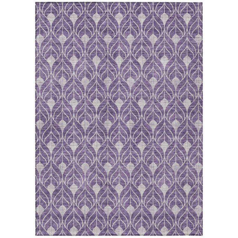HomeRoots Geometric Transitional Rectangle Outdoor Rug