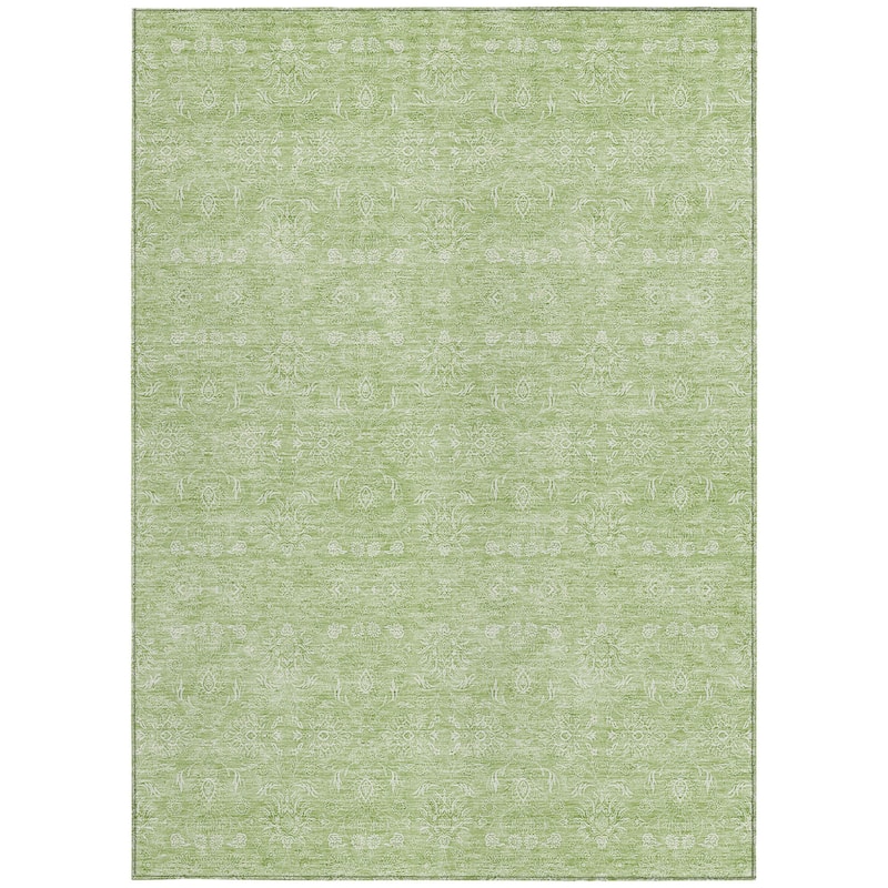 HomeRoots Floral Transitional Rectangle Outdoor Rug