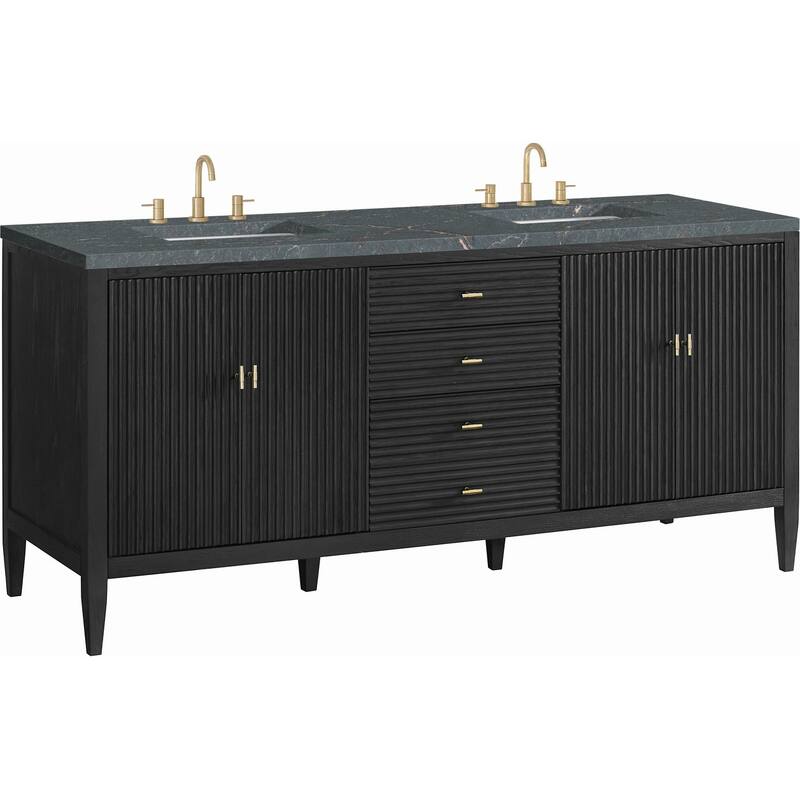 James Martin Vanities 485-V72-FPBL Myrrin 72" Free Standing Double