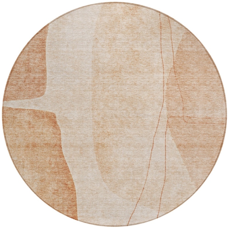 HomeRoots Abstract Transitional Rectangle Outdoor Rug