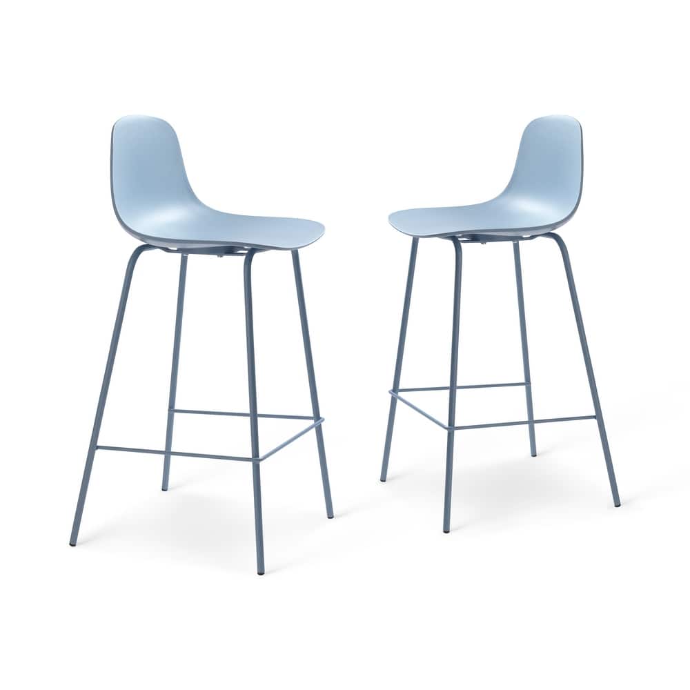 Rye Studio PVC Chairs with Matching Steel Legs, Set of 2