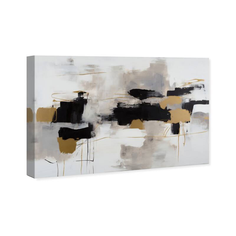 Wynwood Studio Abstract Abstract Machines Black and Light Gray Modern & Contemporary Wall Art Canvas Print