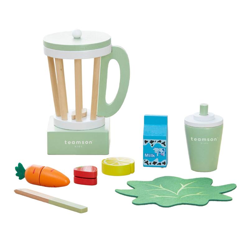 Teamson Kids - Little Chef Frankfurt Wooden Blender play kitchen accessories - Multi