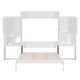preview thumbnail 11 of 38, Queen Size Murphy Bed Wall Bed with Desk, Mirror and Vanity, Wooden Foldable Murphy Cabinet Bed with Storage Cabinets