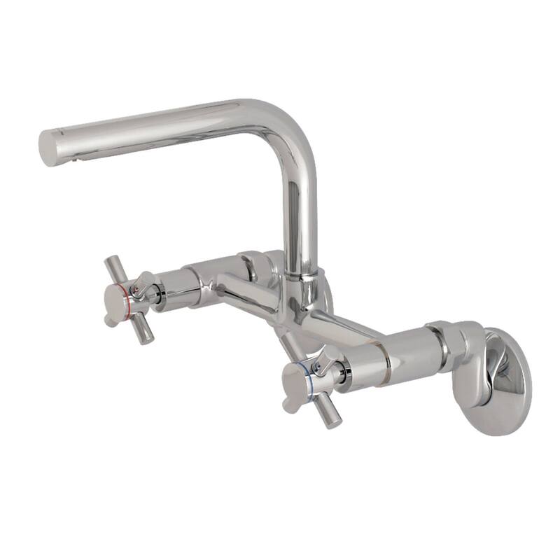 Kingston Brass Concord 1.8 GPM Wall Mounted Bridge Kitchen Faucet