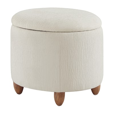 Lyra Storage Ottoman with Medium Oak Legs