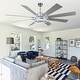 preview thumbnail 36 of 118, 20"/24"/72" Oaks Aura Cotti Low Profile Dimmable Smart Ceiling Fan with Lights 6-Speed Flush Mount Modern Remote