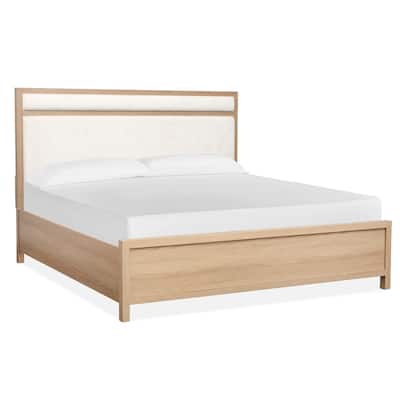 Magnussen Home Merrifield Sandstone Beige Upholstered Panel Bed