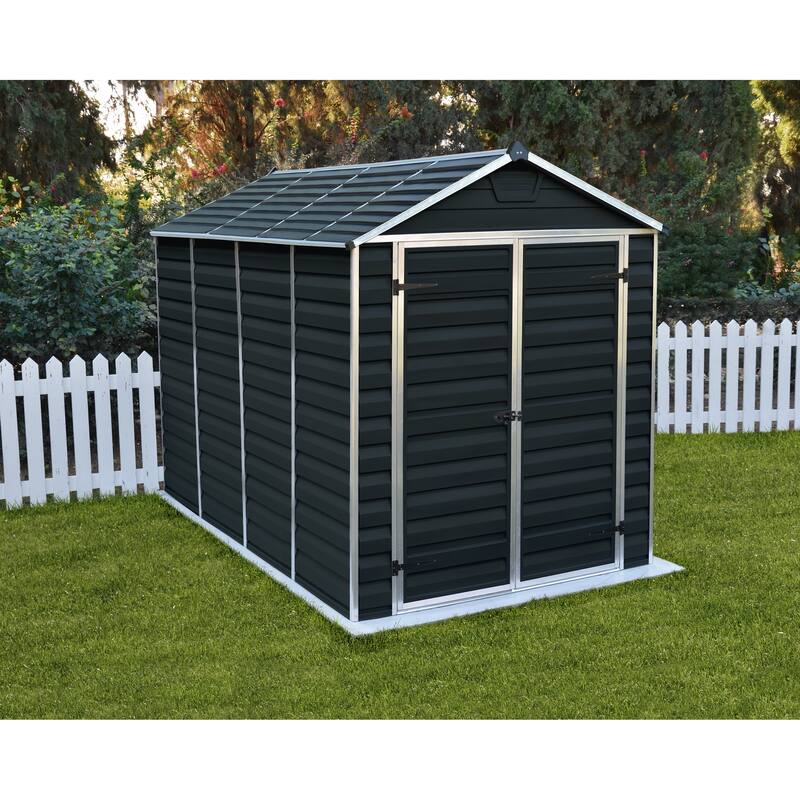 Skylight 6 ft. Midnight Grey Garden Outdoor Storage Shed