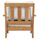 SAFAVIEH Couture Freida Wood Patio Arm Chair - 31.4" W x 35.6" L x 32.6" H - 31"W x 36"D x 33"H