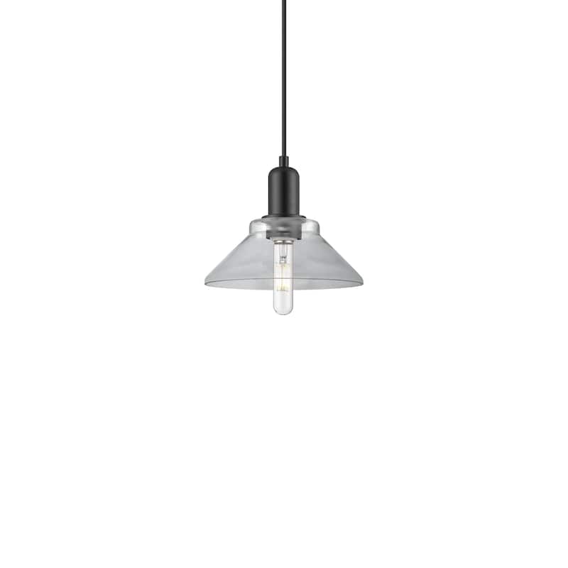 Innovations Lighting 716-1P-8-9 Orwell Pendant Orwell 9" Wide Mini - Matte Black / Clear