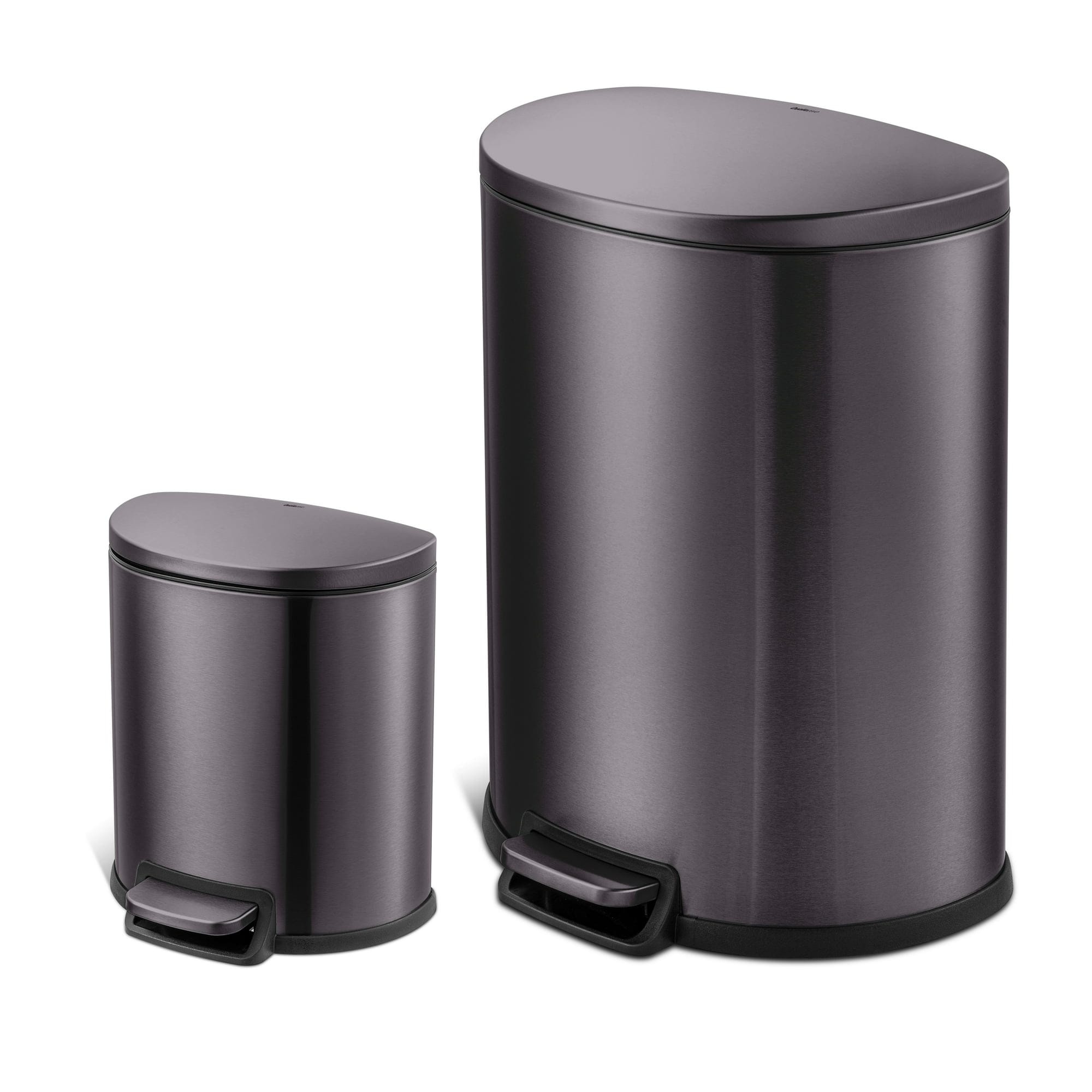 Beamnova Black stainless steel trash can