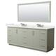 Option Light Green / White Quartz Top / Brushed Nickel