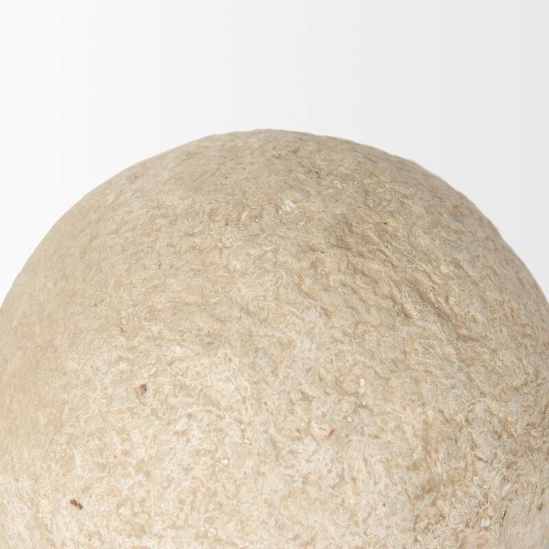 Sunita Beige Paper Mache Orbs (Set of 3)