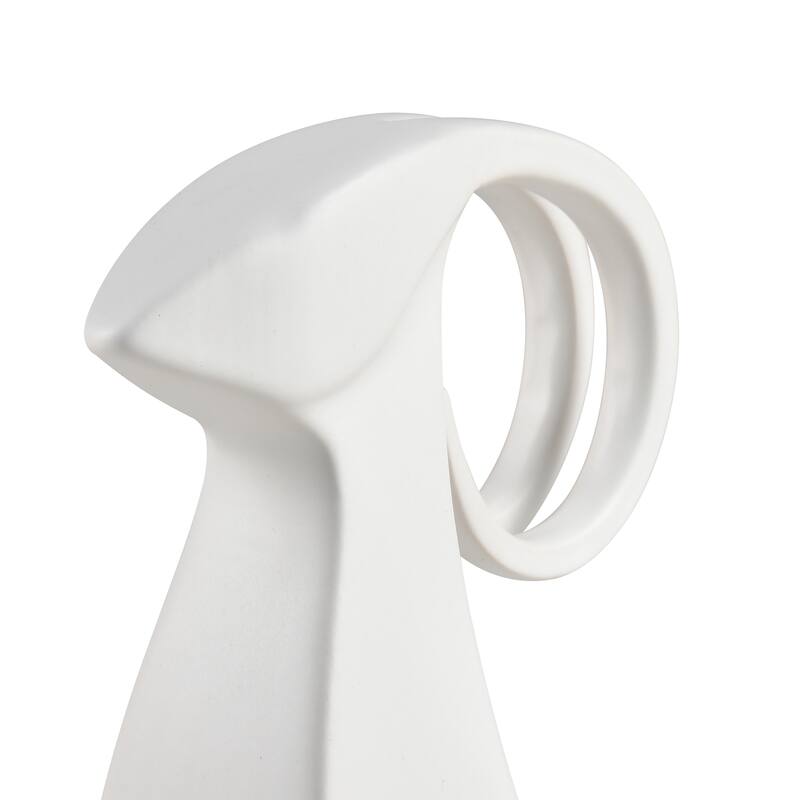 Elk Home Serengeti Matte White Earthenware Sculpture