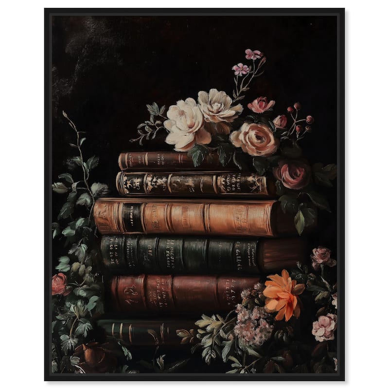 Stacked Wisdom Canvas by Art Remedy - Black - 20" x 24"