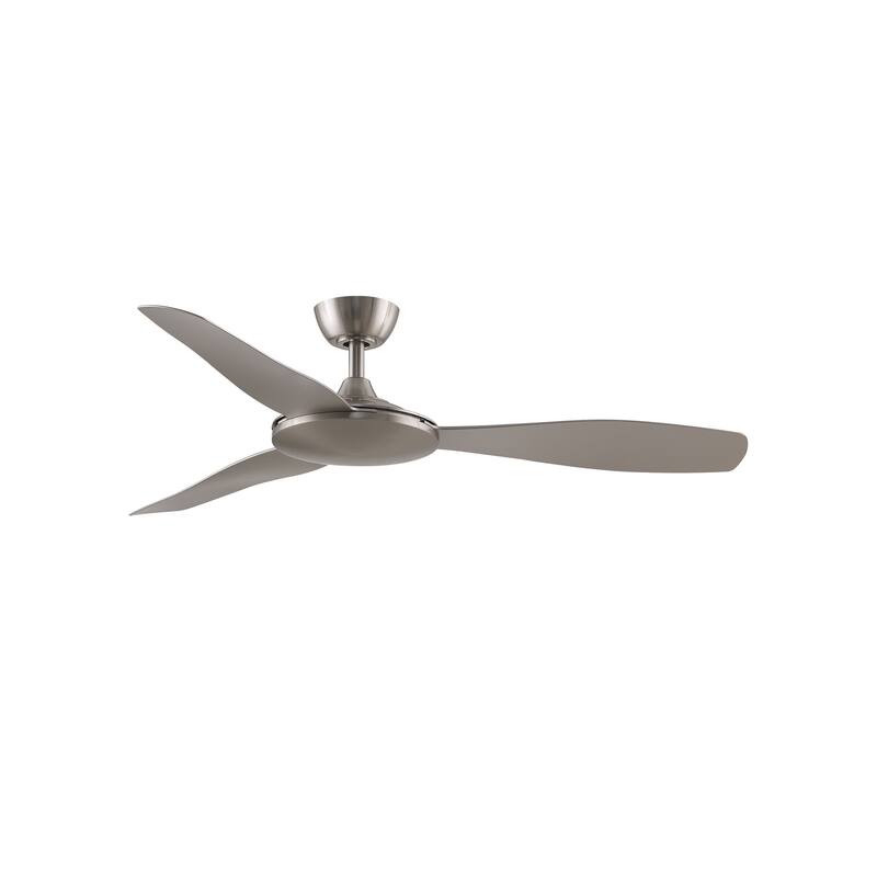 Fanimation GlideAire 52 inch Indoor/Outdoor Smart Ceiling Fan with Remote - Brushed Nickel