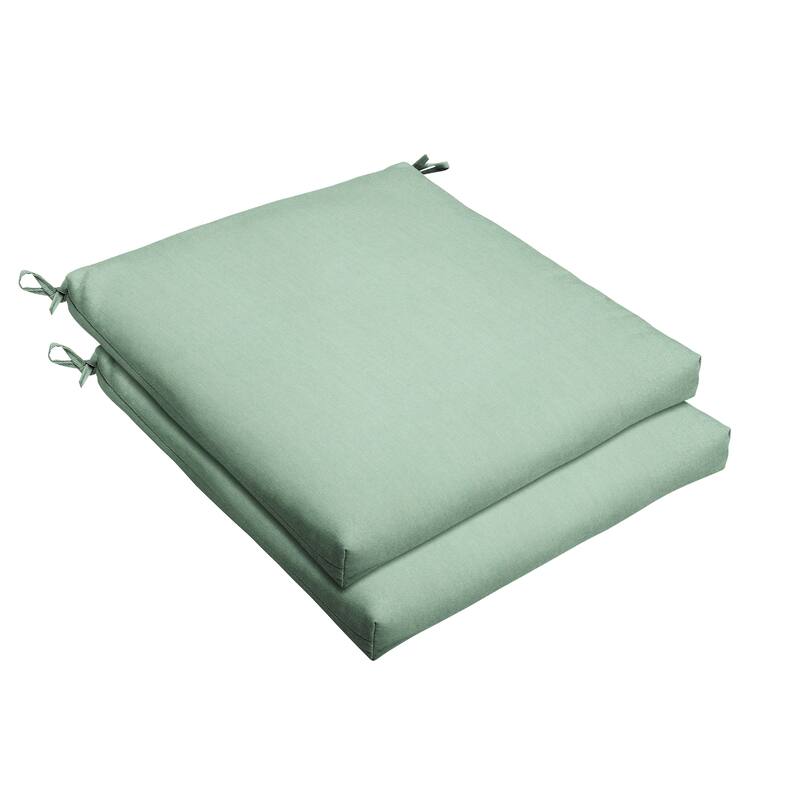 Sorra Home Sunbrella Outdoor Chair Cushion - 19 in W x 19 in D x 2.5 in H - Canvas Spa