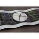 preview thumbnail 9 of 7, Statements2000 Metal Wall Clock Art Modern Abstract Black Silver Decor by Jon Allen - Black Willow Clock - 32" x 10"