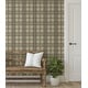 preview thumbnail 11 of 20, Harry & Grace Herringbone Plaid Premium Matte Non-Woven Peel and Stick Wallpaper