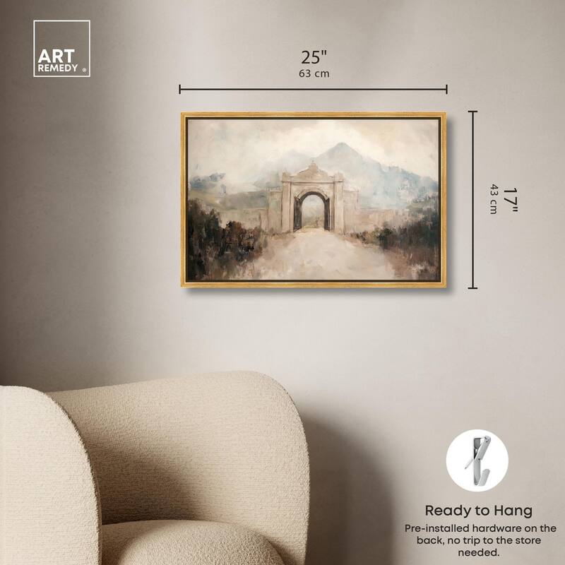 Stone Arch Canvas by Art Remedy