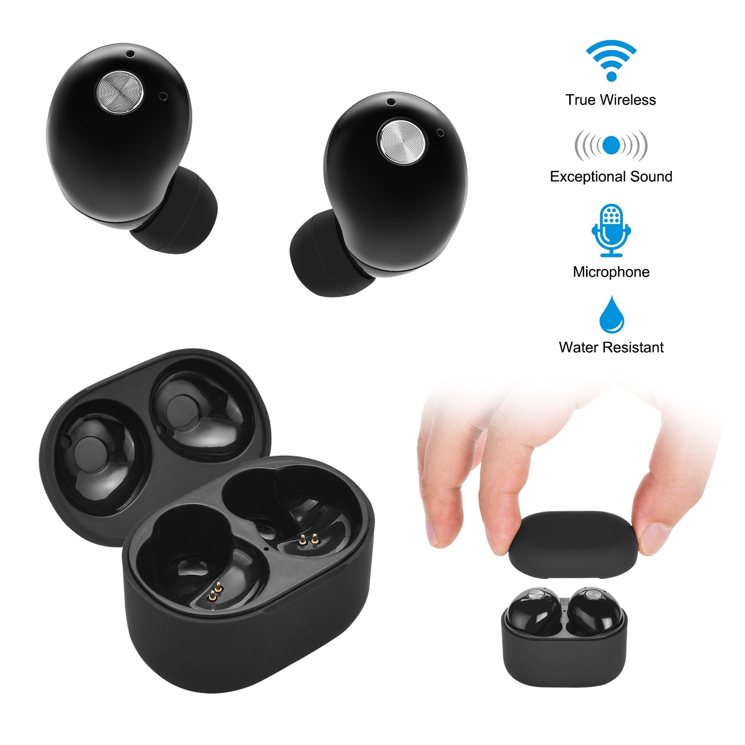 Bluetooth Earbuds For Earpods Iphone Android Samsung Wireless Airpods Earphones Overstock 30982510 Since samsung's smartphones run android, you won't have any problem using them with your device. bluetooth earbuds for earpods iphone android samsung wireless airpods earphones