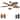 52" Tropical Farmhouse Indoor and Outdoor Ceiling Fans，Ceiling Fan with LED Lights, Downrod Ceiling Fan, 6-Speed, Dimmable