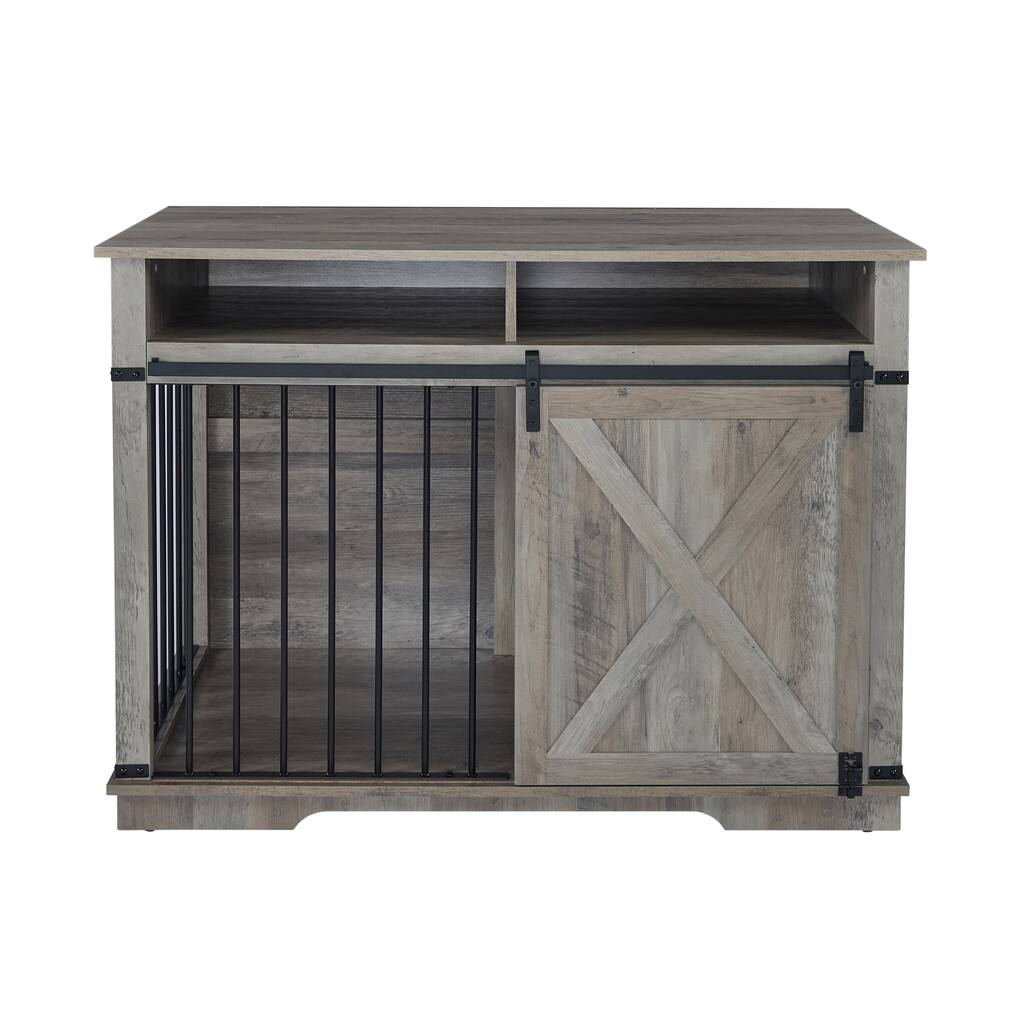 Dog Cage Has Large Space, Doors Dog Crate Furniture for Large Dogs, Dog Crate End Table for Small to Medium Dogs