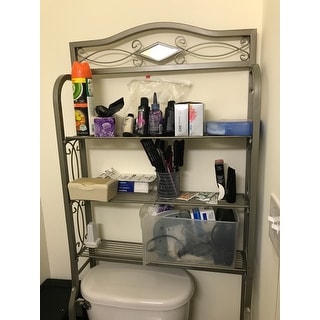 Harper Blvd Reflections Spacesaver Shelves with Diamond Mirror Accent