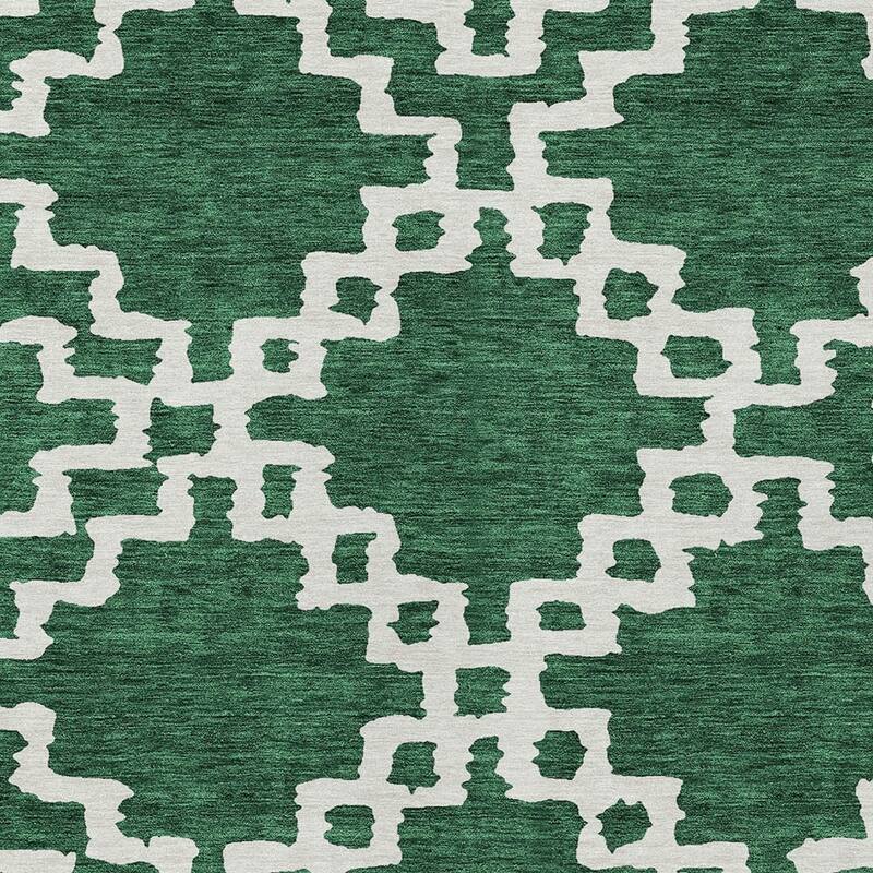 HomeRoots Geometric Transitional Rectangle Outdoor Rug
