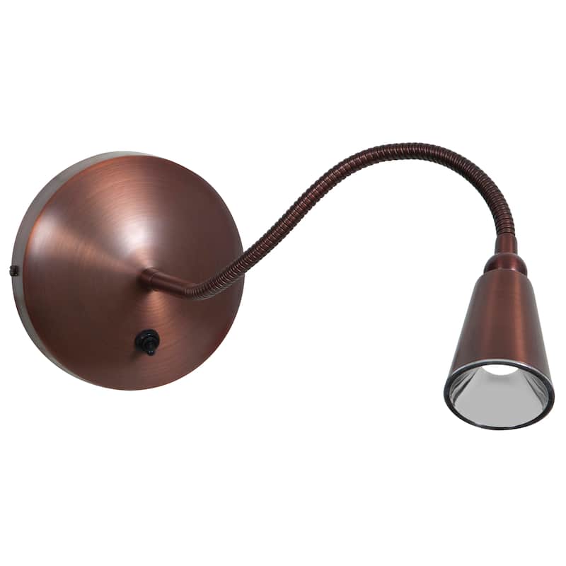 Access 'Goosneck' Bronze 1-light LED Wall Lamp - Bronze