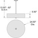 preview thumbnail 7 of 20, Access Lighting Mid Town LED Pendant or Semi-Flush - 24"
