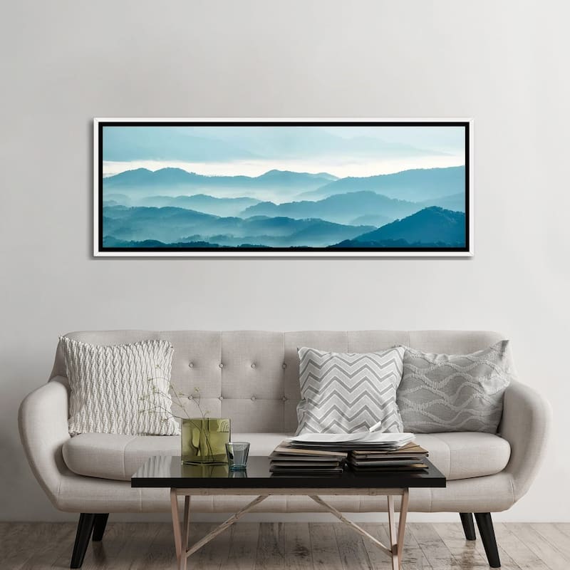 iCanvas "Misty Mountains X" by James McLoughlin Framed Canvas Print