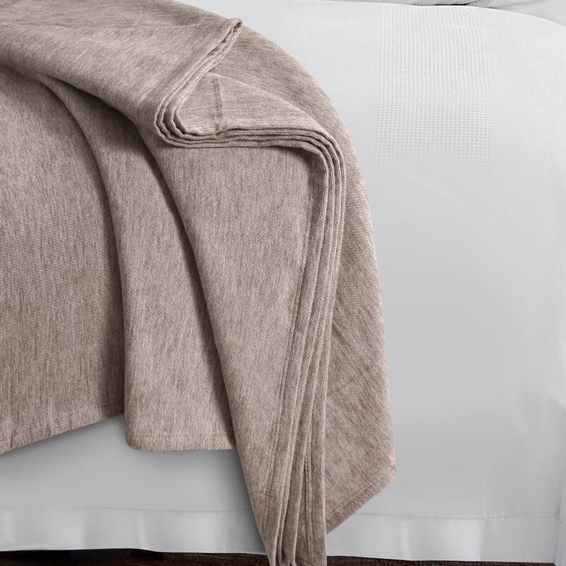 German Yarn Dyed All Seasons Cotton Silk Oversized Blanket