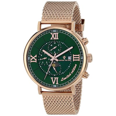 Christian Van Sant Men's Somptueuse LTD Green Dial Watch - CV1156 - 6 (36)