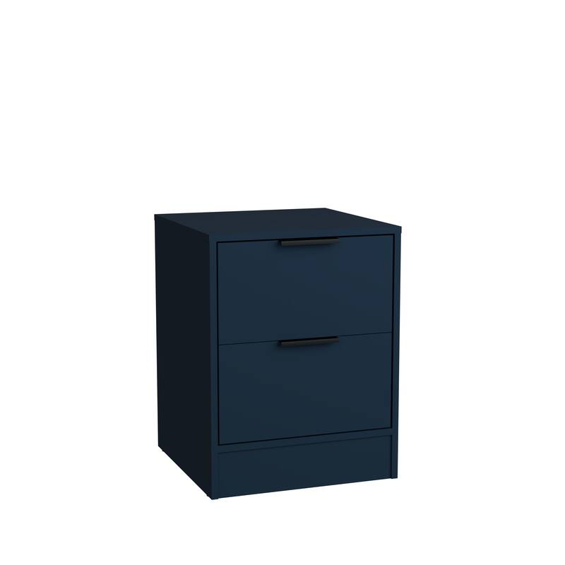 Kappesberg Vails 17 in W Modern 2-Drawer Nightstand – Small Bedroom Storage